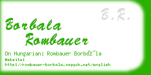 borbala rombauer business card